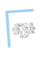 That's So Andrew Congratulations Card - Worth Talking About