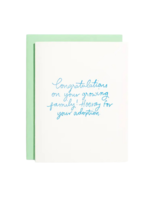 shorthand press Baby Card - Congrats On Your Adoption