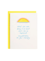 shorthand press Congratulations Card - Impressed Sobriety