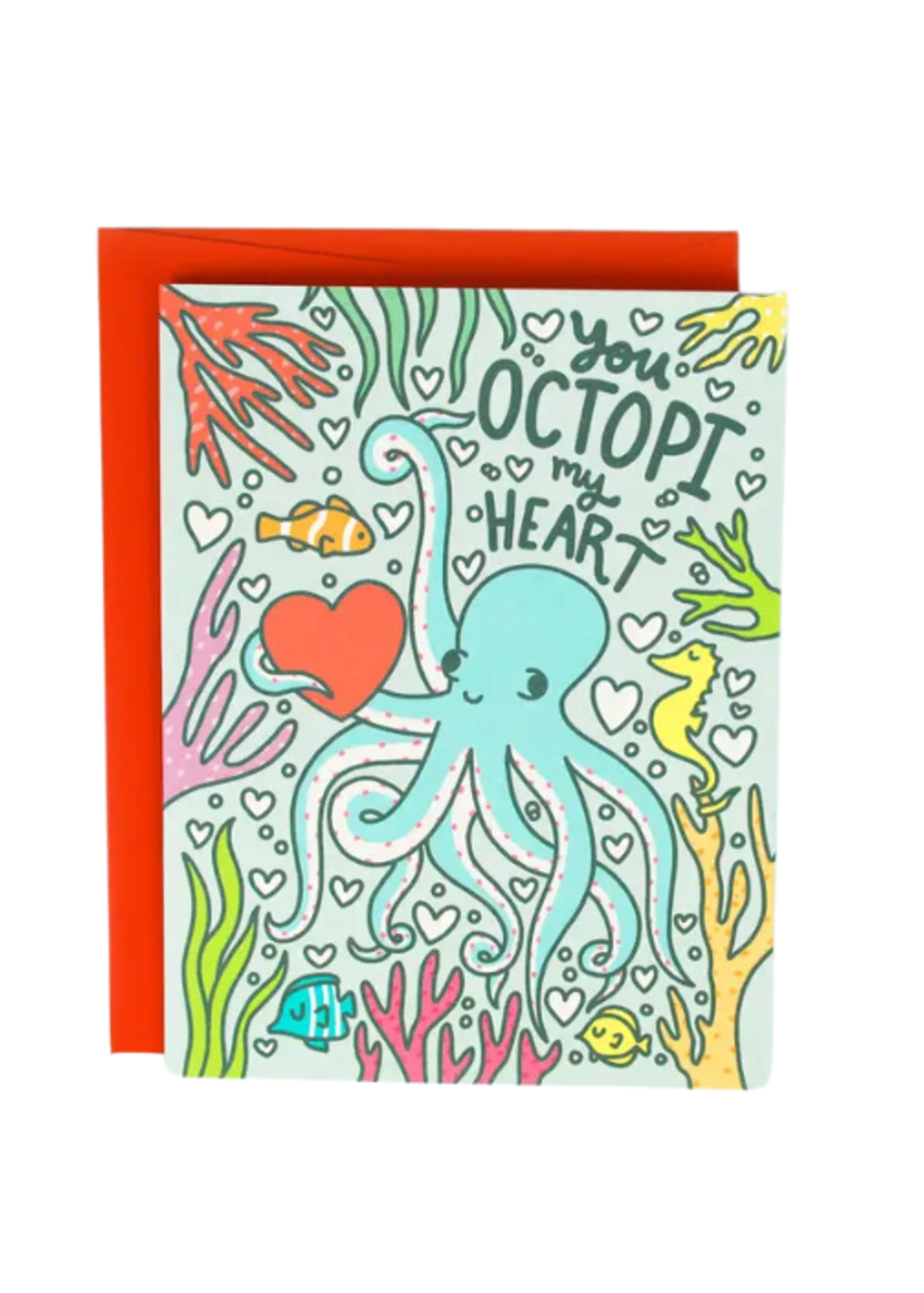 Turtle's Soup Love Card - Octopi My Heart