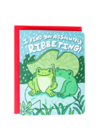 Turtle's Soup Love Card - Ribbeting Frogs