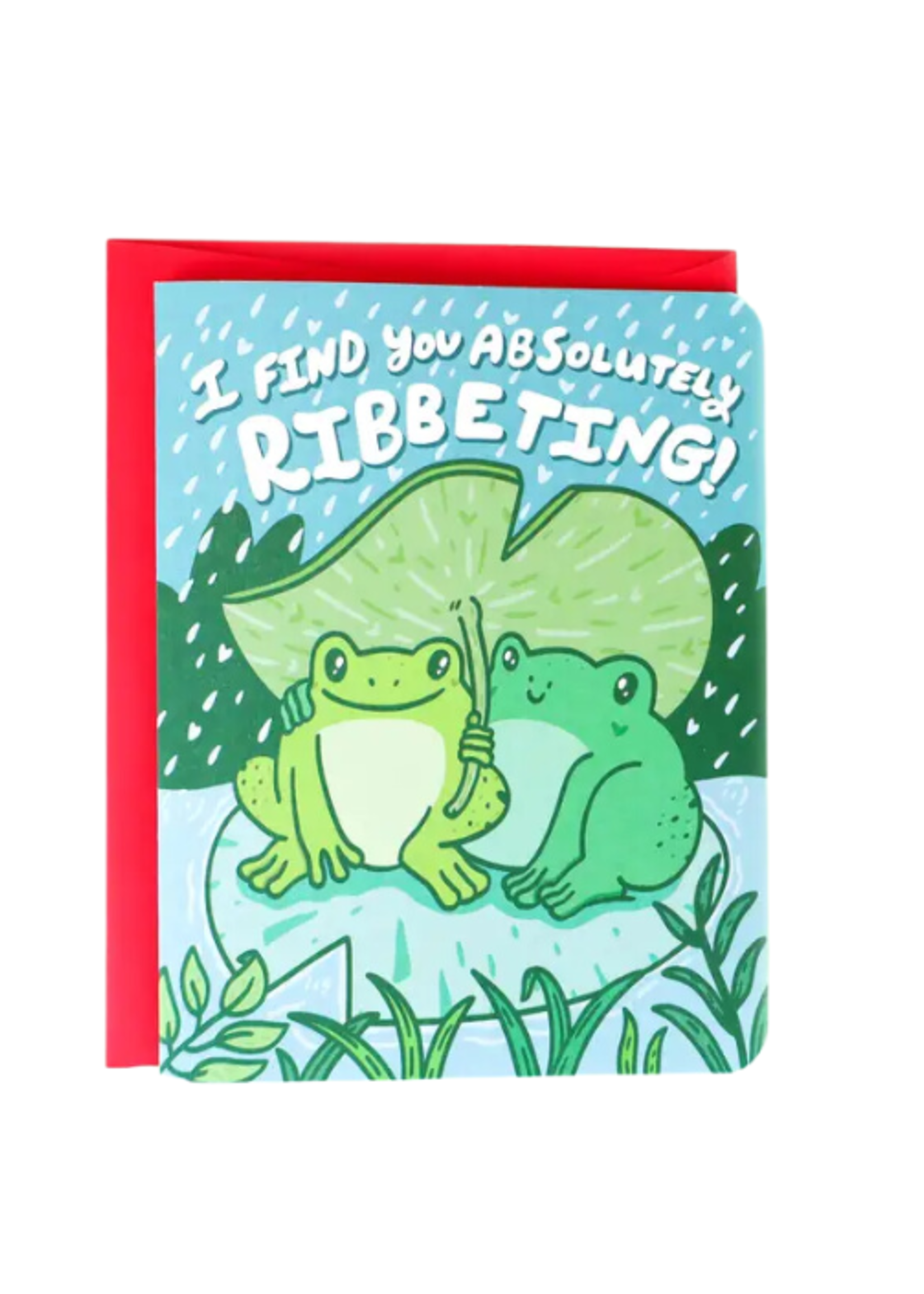 Turtle's Soup Love Card - Ribbeting Frogs