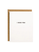 shorthand press Miss You Card - Miss You