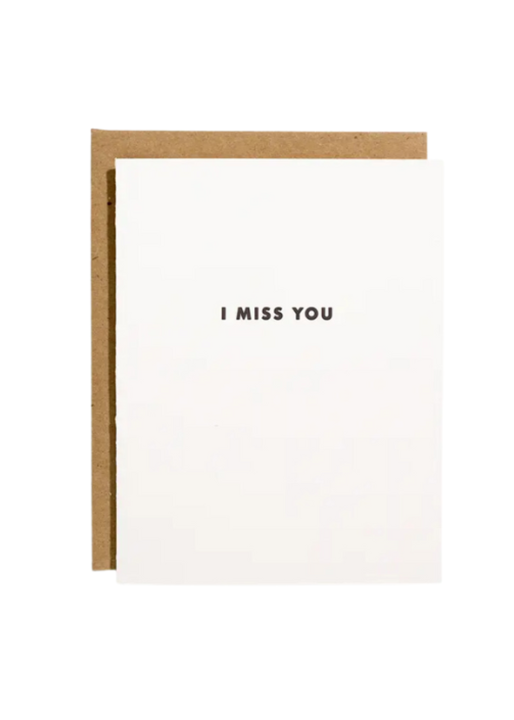shorthand press Miss You Card - Miss You