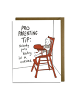 Kat French Design Baby Card - Baby in the Corner
