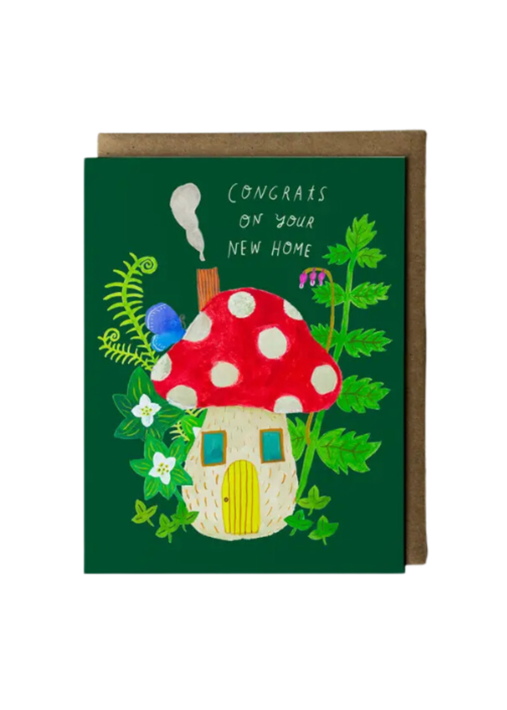 Yuko Miki New Home Card - Mushroom House