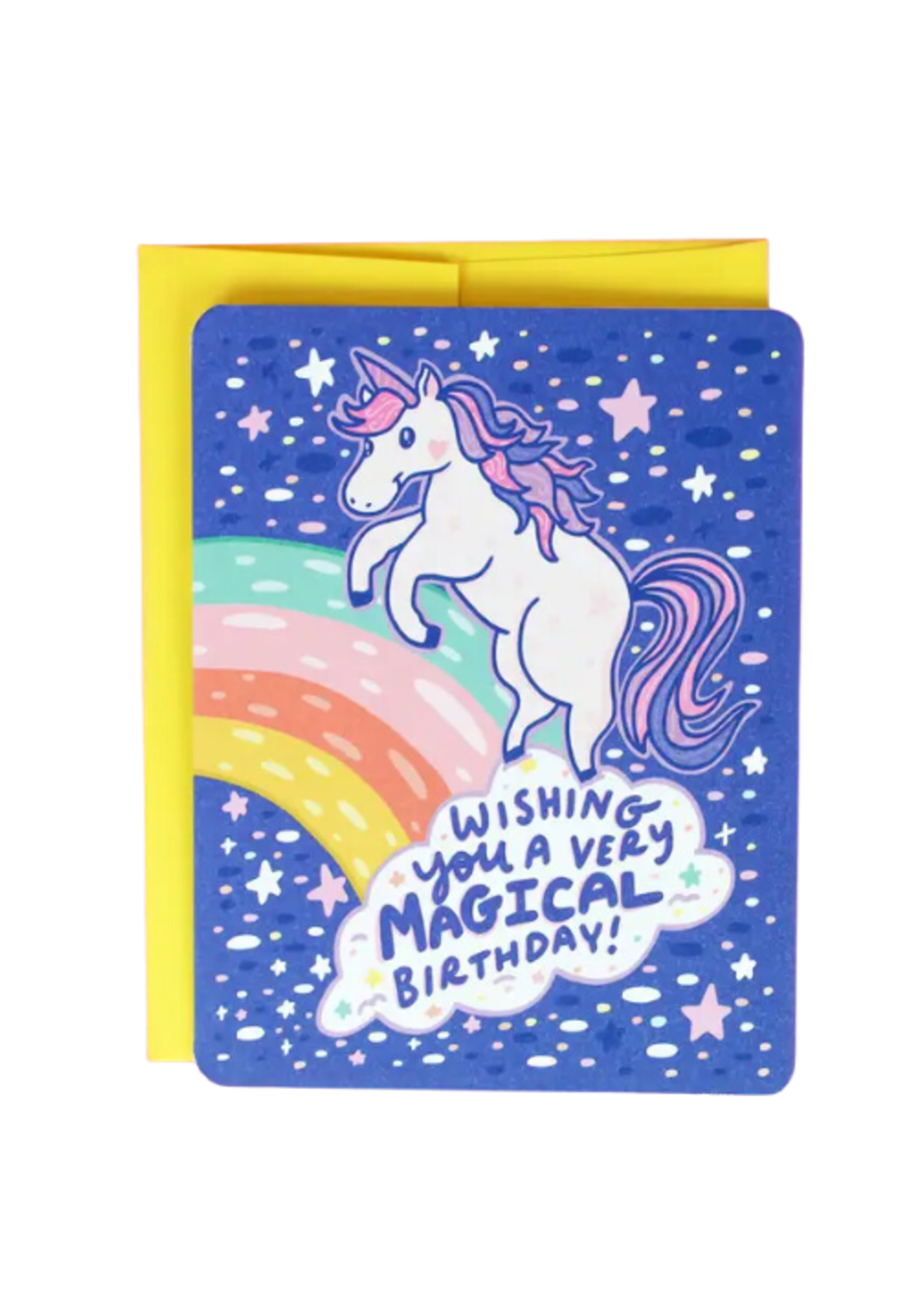 Turtle's Soup Birthday Card - Magical Unicorn