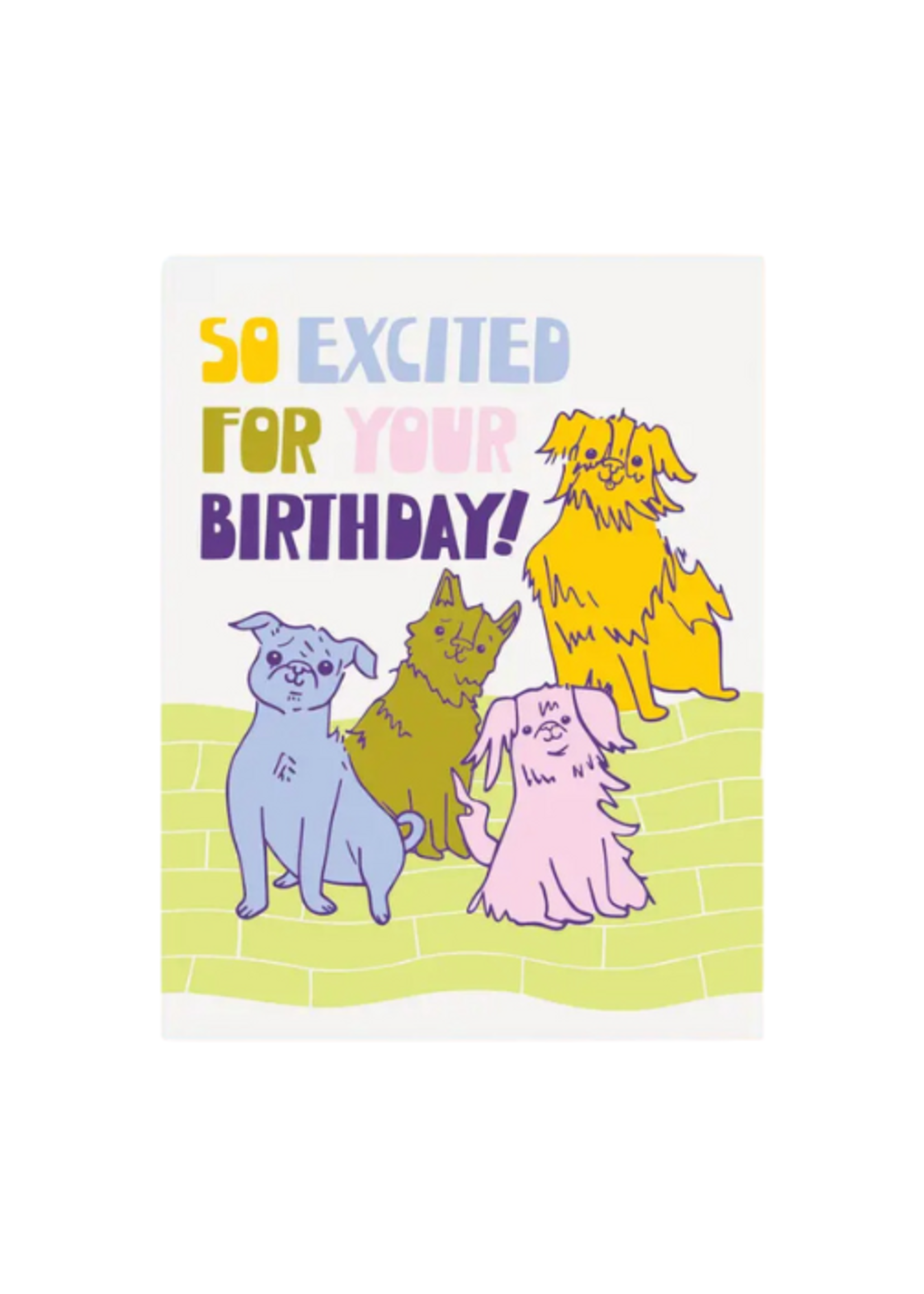 The Good Twin Birthday Card - Excited
