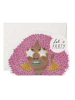 Red Cap Cards Birthday Card - Disco Glam