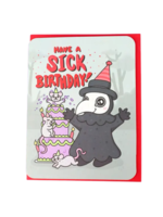 Turtle's Soup Birthday Card - Plague Doctor