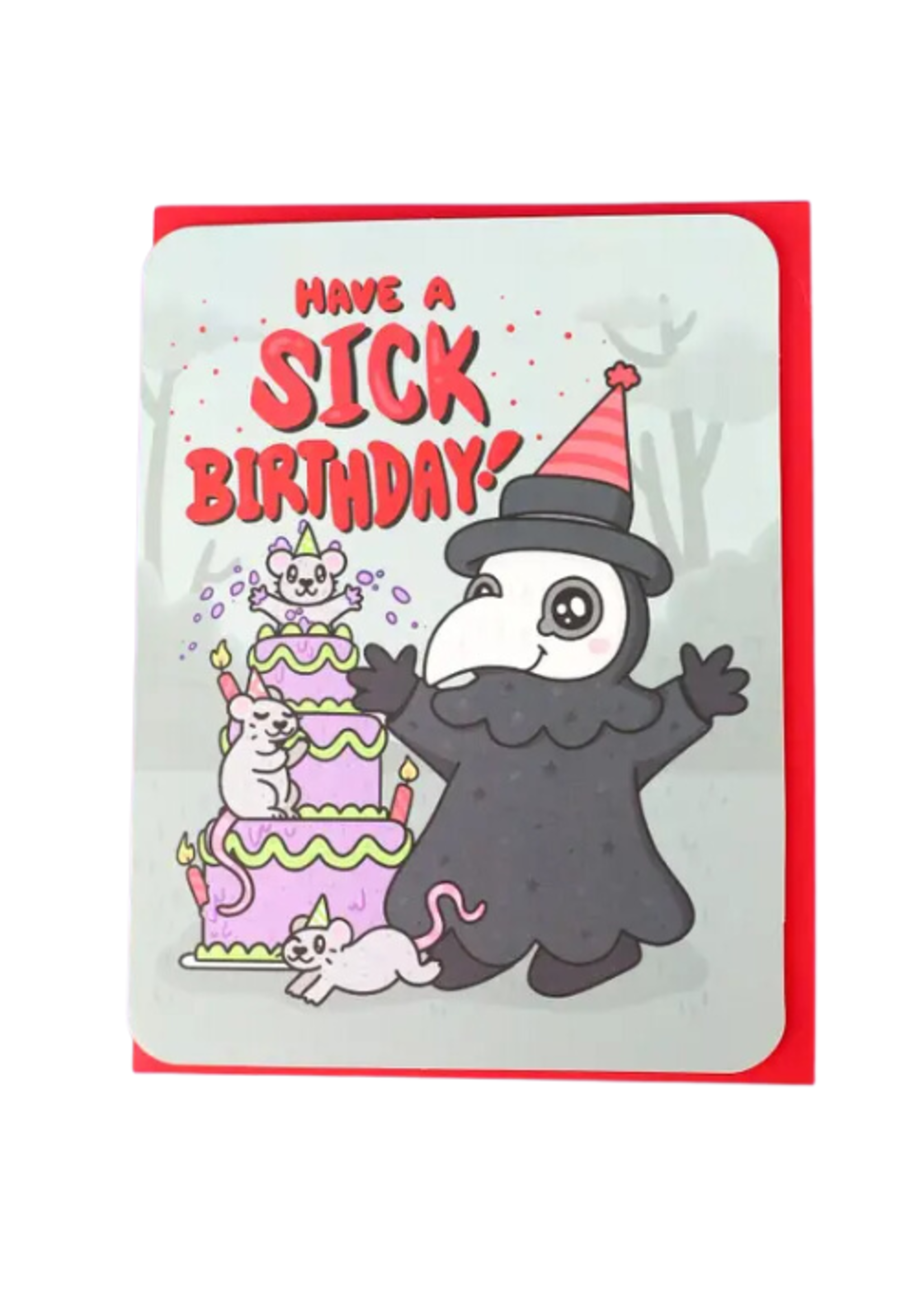 Turtle's Soup Birthday Card - Plague Doctor