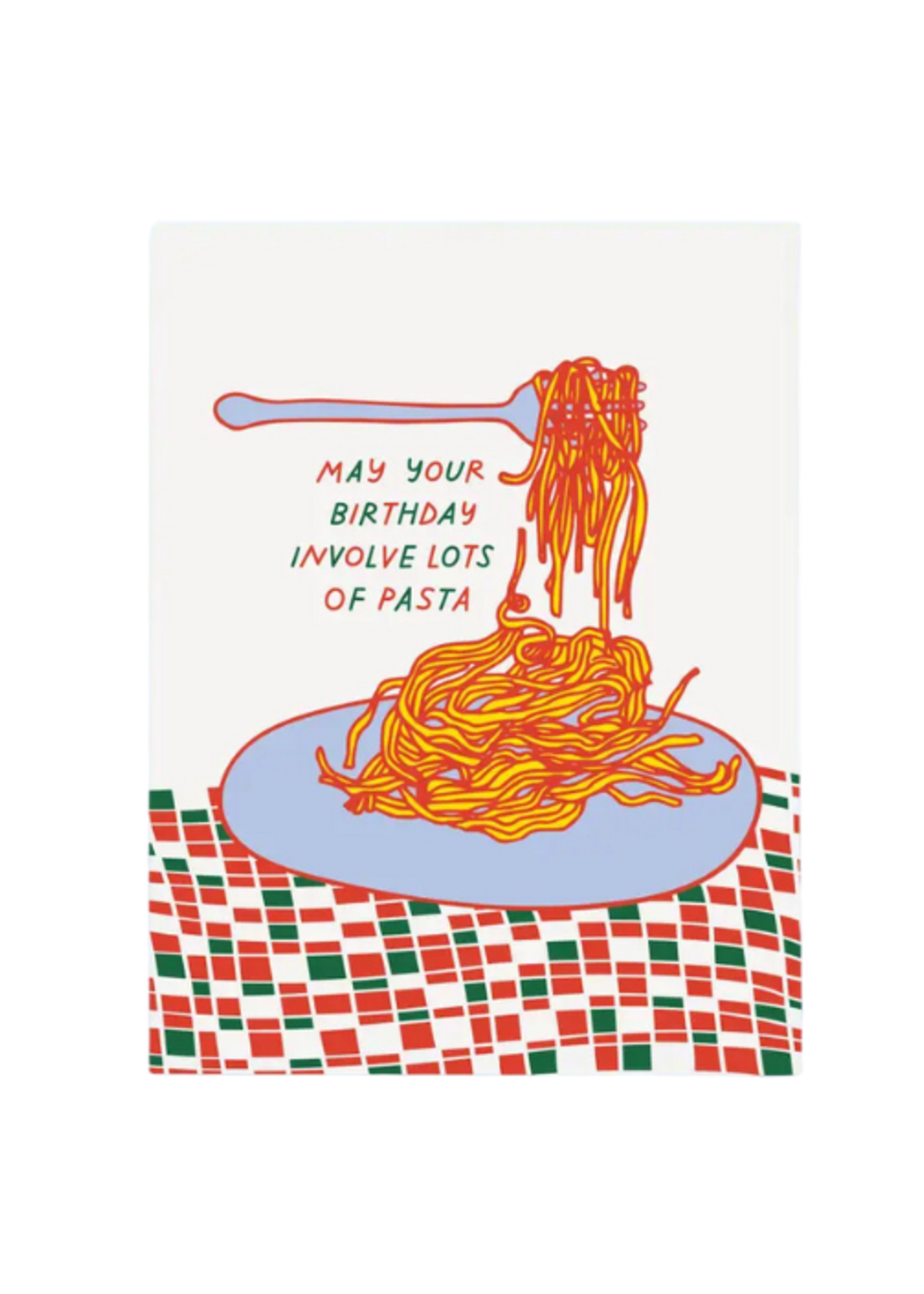 The Good Twin Birthday Card - Lots of Pasta