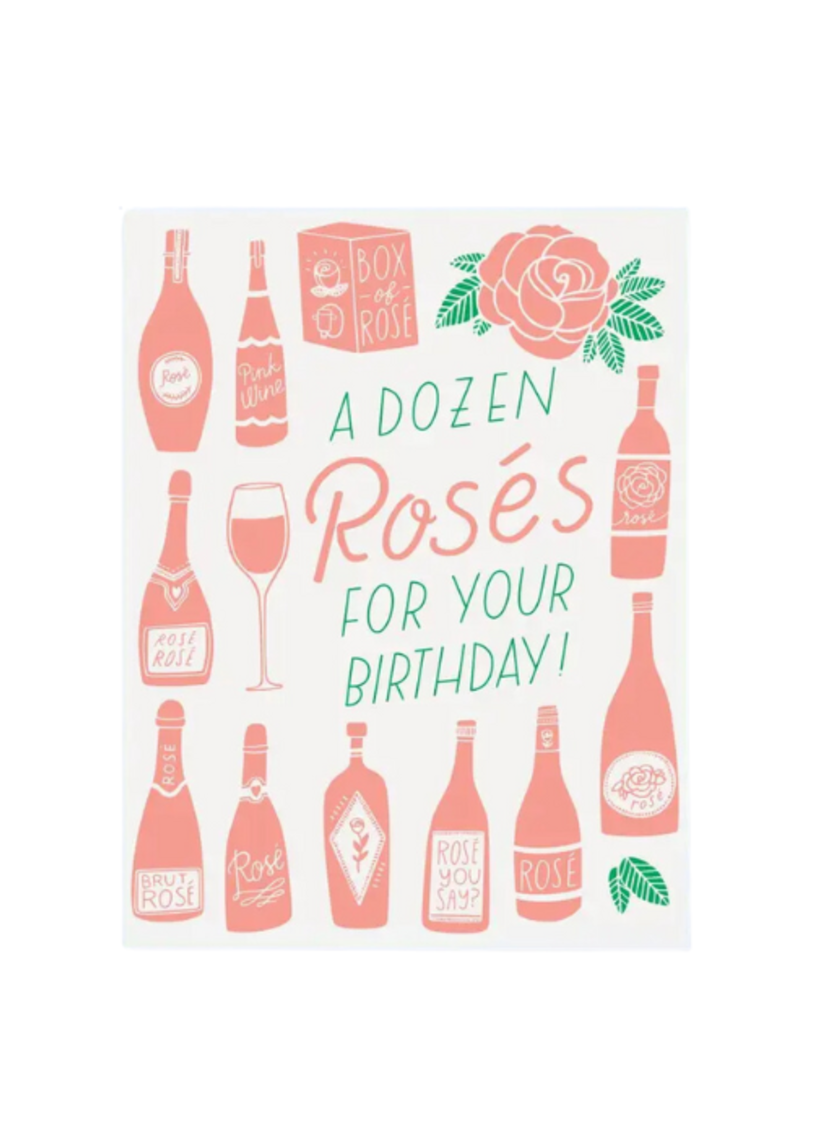 The Good Twin Birthday Card - A Dozen Rosés