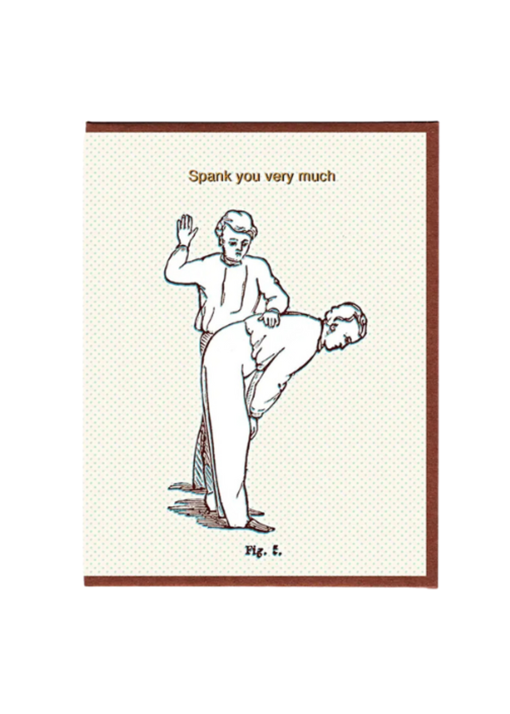 Smitten Kitten Thank You Card - Spank You Very Much