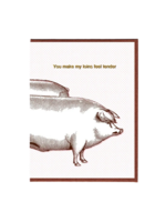Smitten Kitten Love Card - Loins Feel Tender