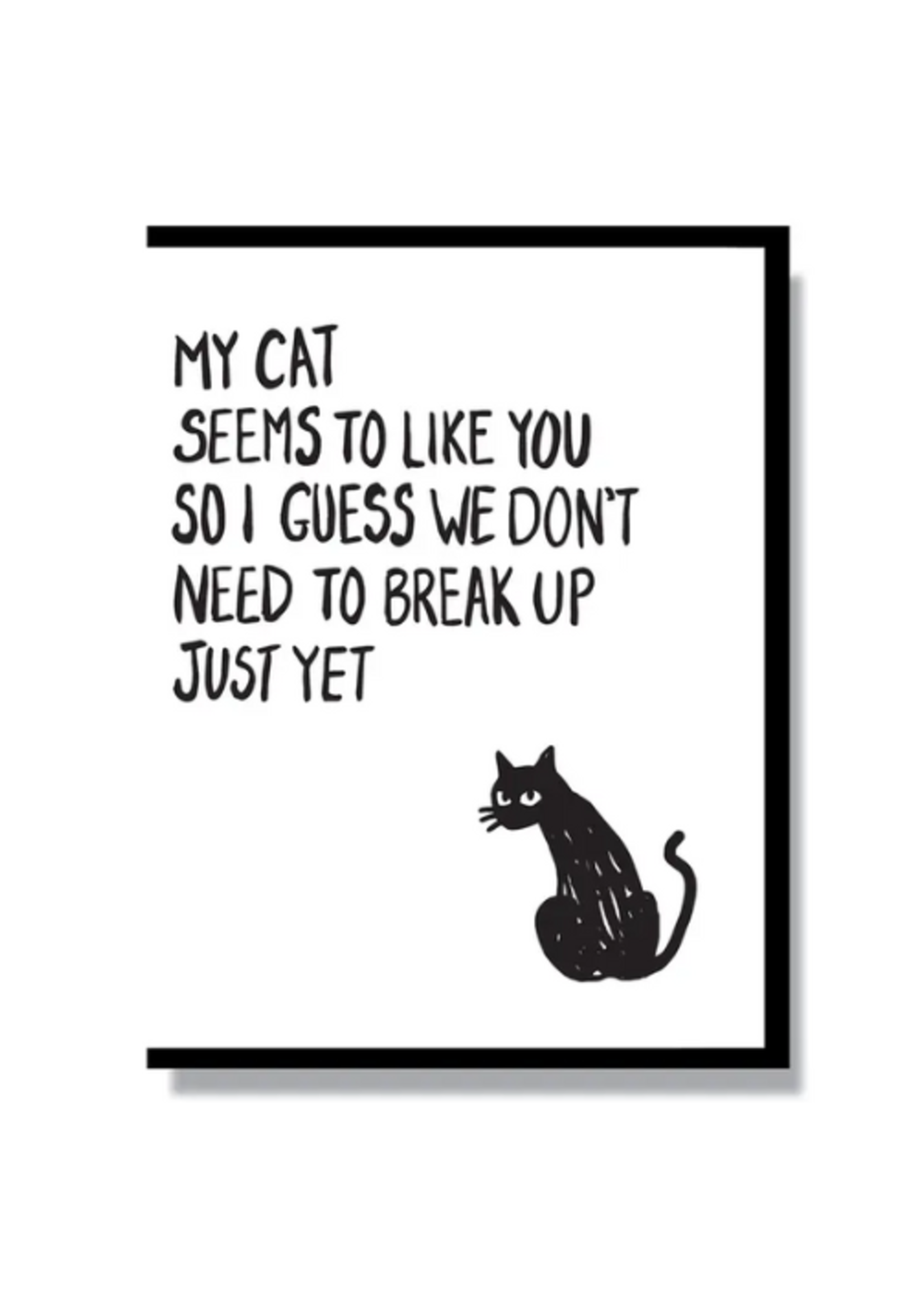 Smitten Kitten Love Card - Cat Likes You