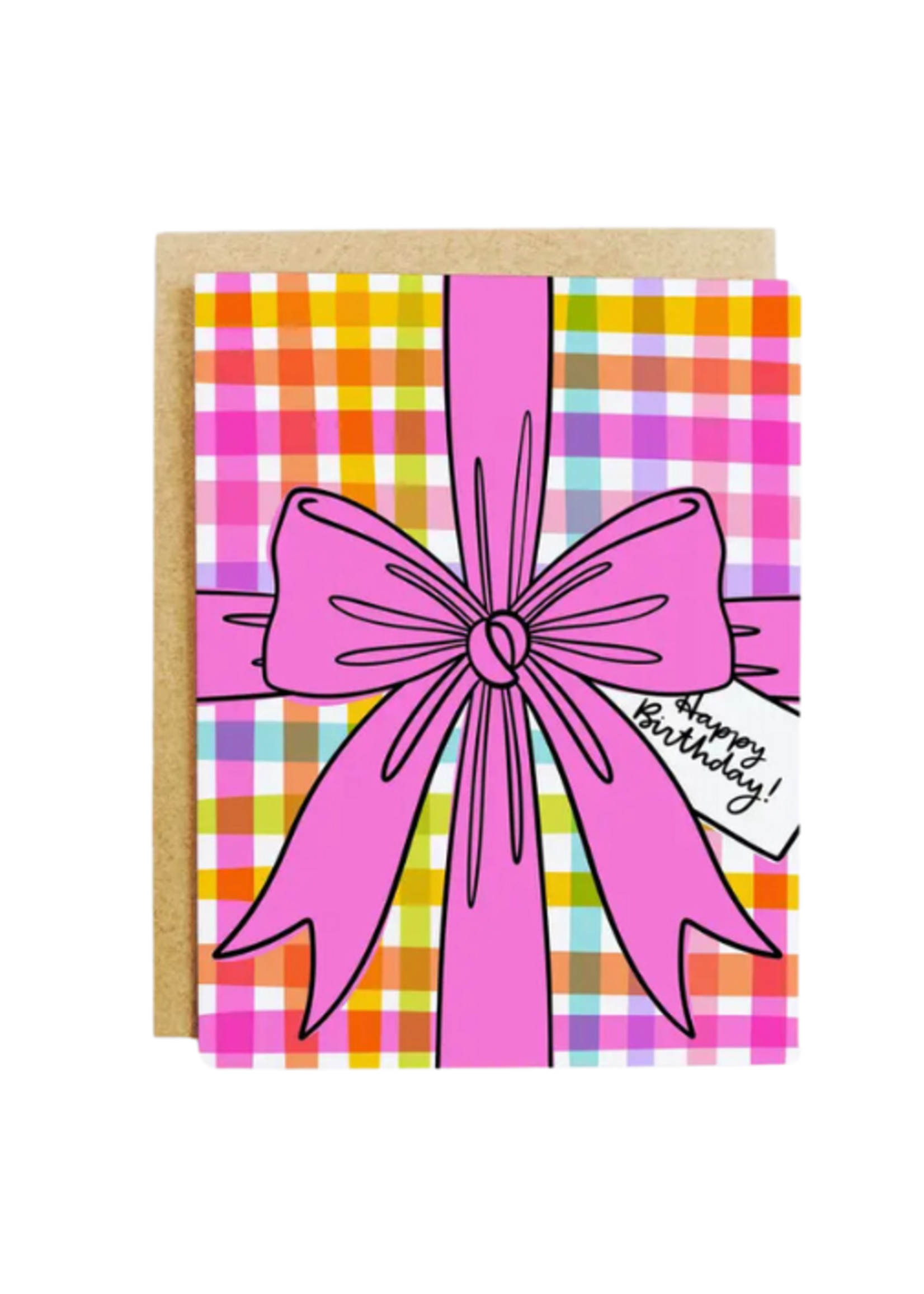 K & S Design Co. Birthday Card - Happy Birthday Gift Bow