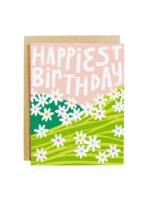 K & S Design Co. Birthday Card - Happiest Birthday Daisies
