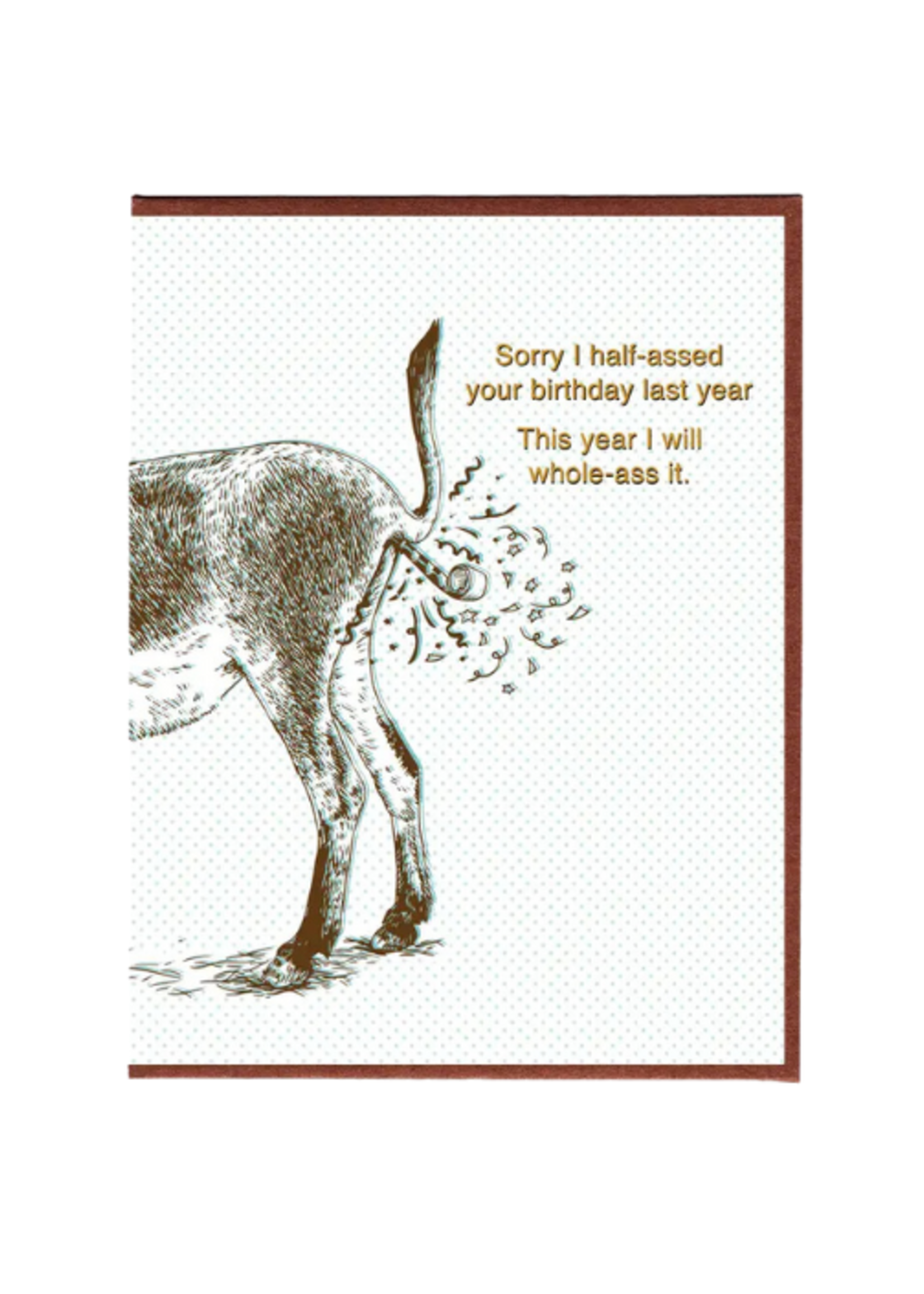 Smitten Kitten Birthday Card - Half-Assed Birthday