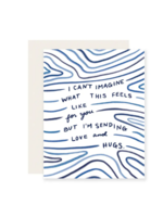 Slightly Stationery Sympathy Card - Can't Imagine