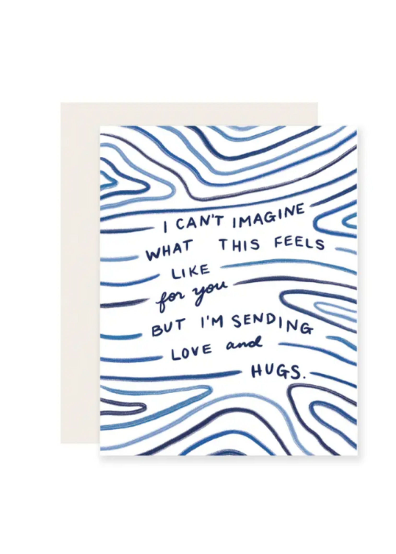 Slightly Stationery Sympathy Card - Can't Imagine