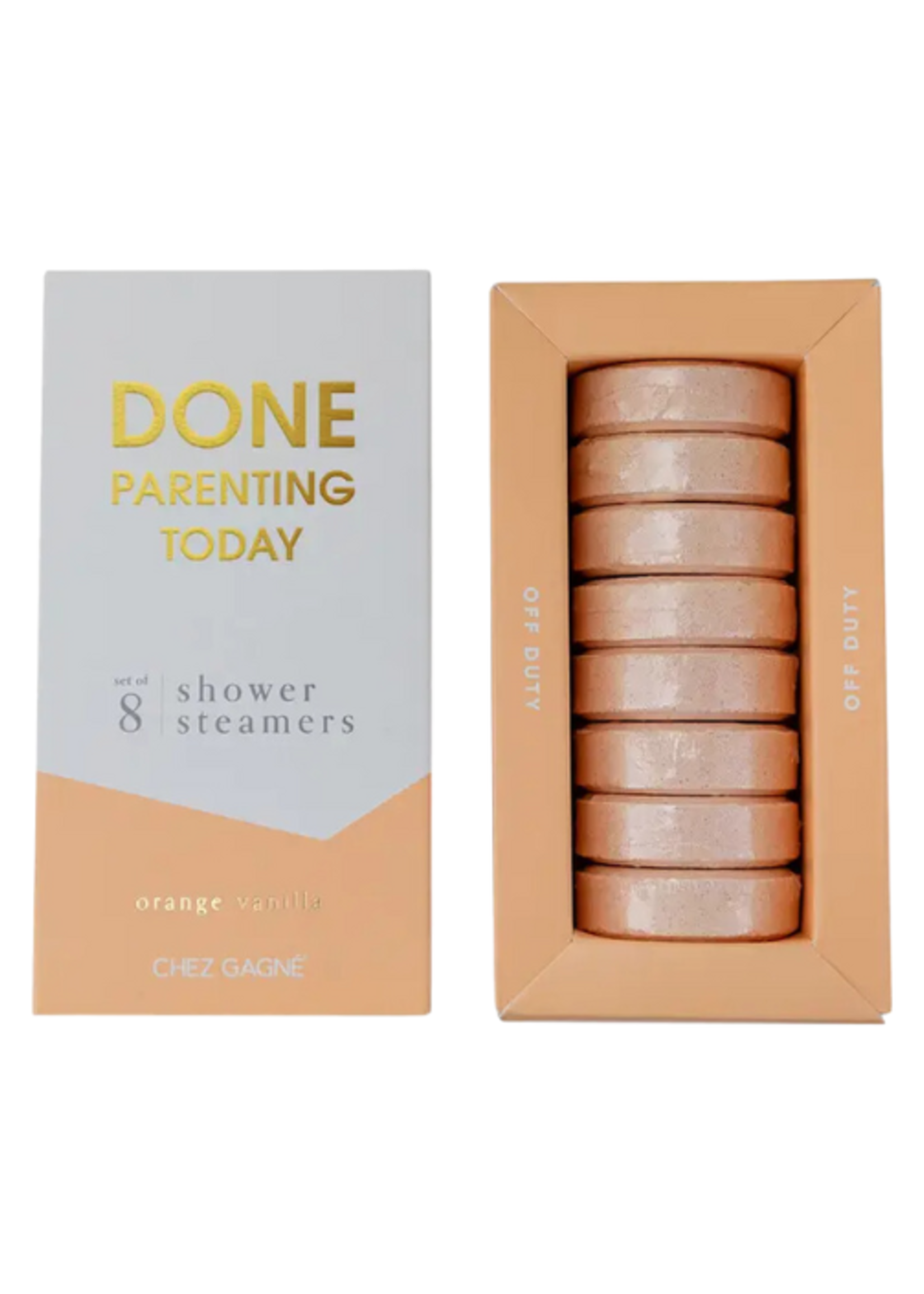 Chez Gagné Done Parenting Shower Steamers