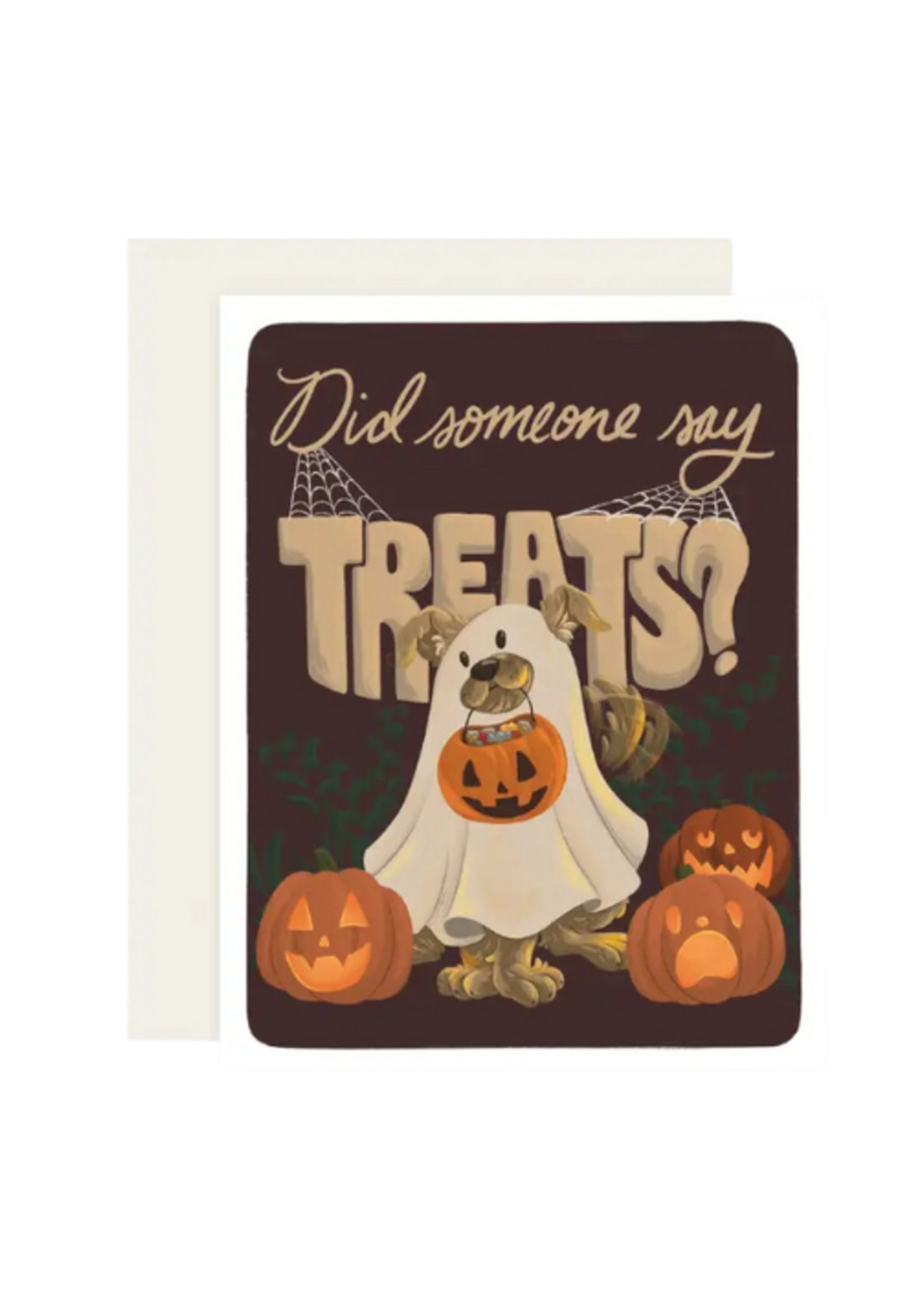 Slightly Stationery Halloween Card - Somebody Say Treats