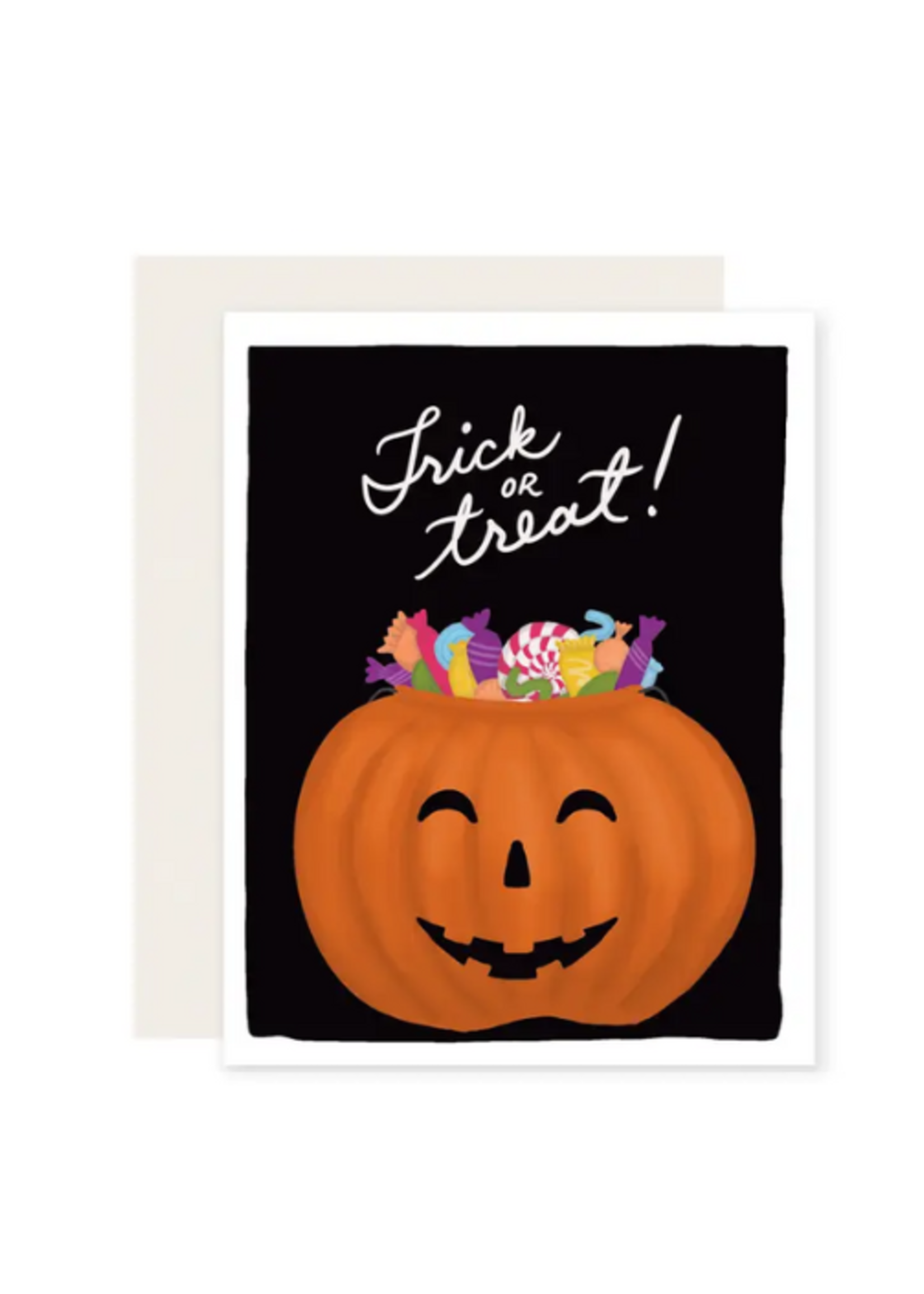 Slightly Stationery Halloween Card - Trick or Treat Pumpkin