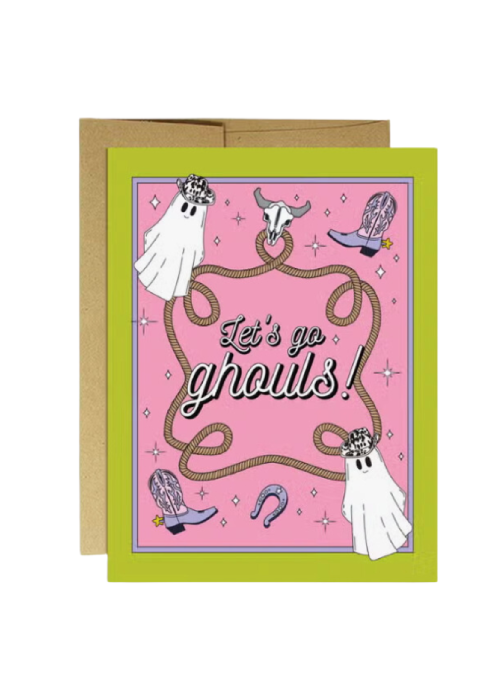 Party Mountain Paper Co. Halloween Card - Let's Go Ghouls