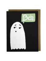 Kat French Design Halloween Card - Beh Ghost