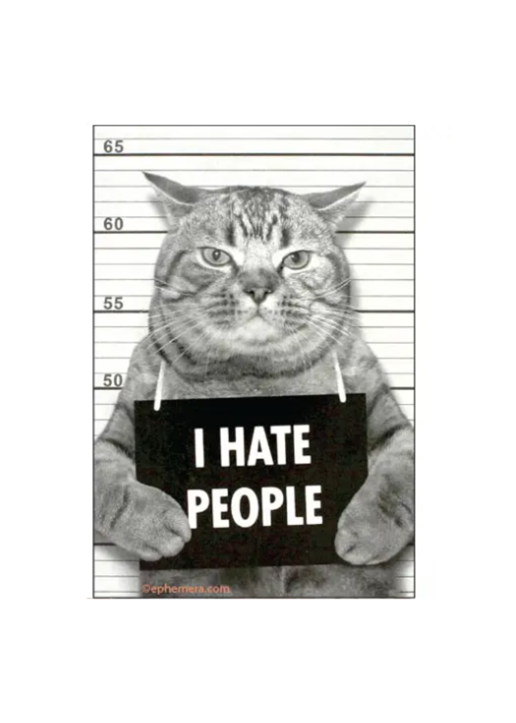 Ephemera I Hate People Magnet