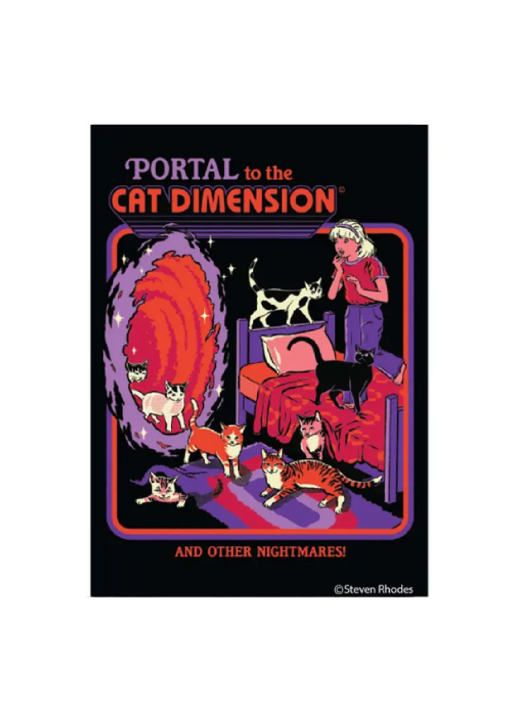 Ephemera Portal to Cat Dimension Magnet