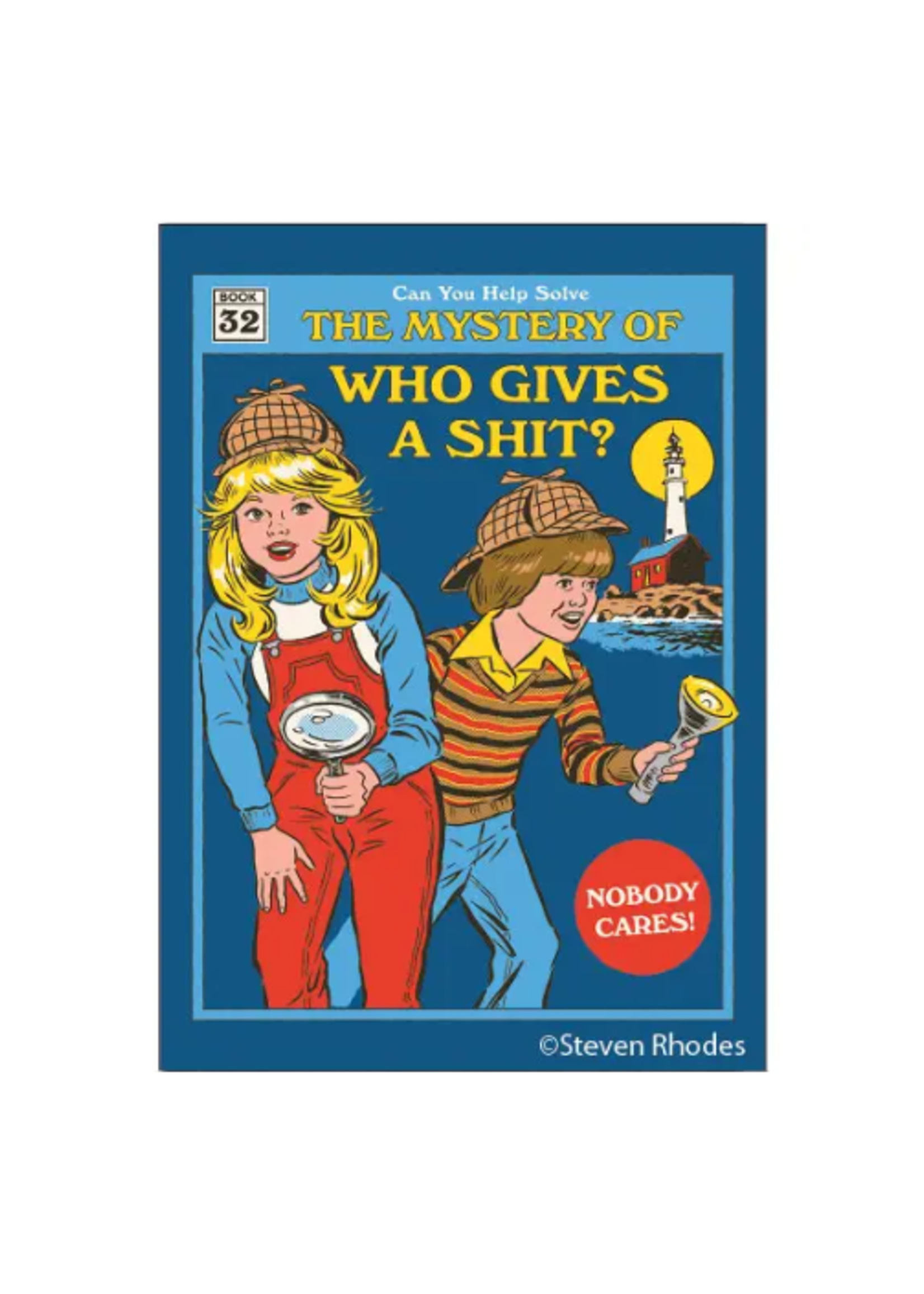 Ephemera Mystery of Who Gives a Shit Magnet