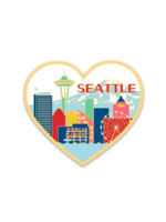The Found Seattle Skyline Heart Sticker