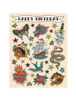 The Found Birthday Card - Tattoo Art