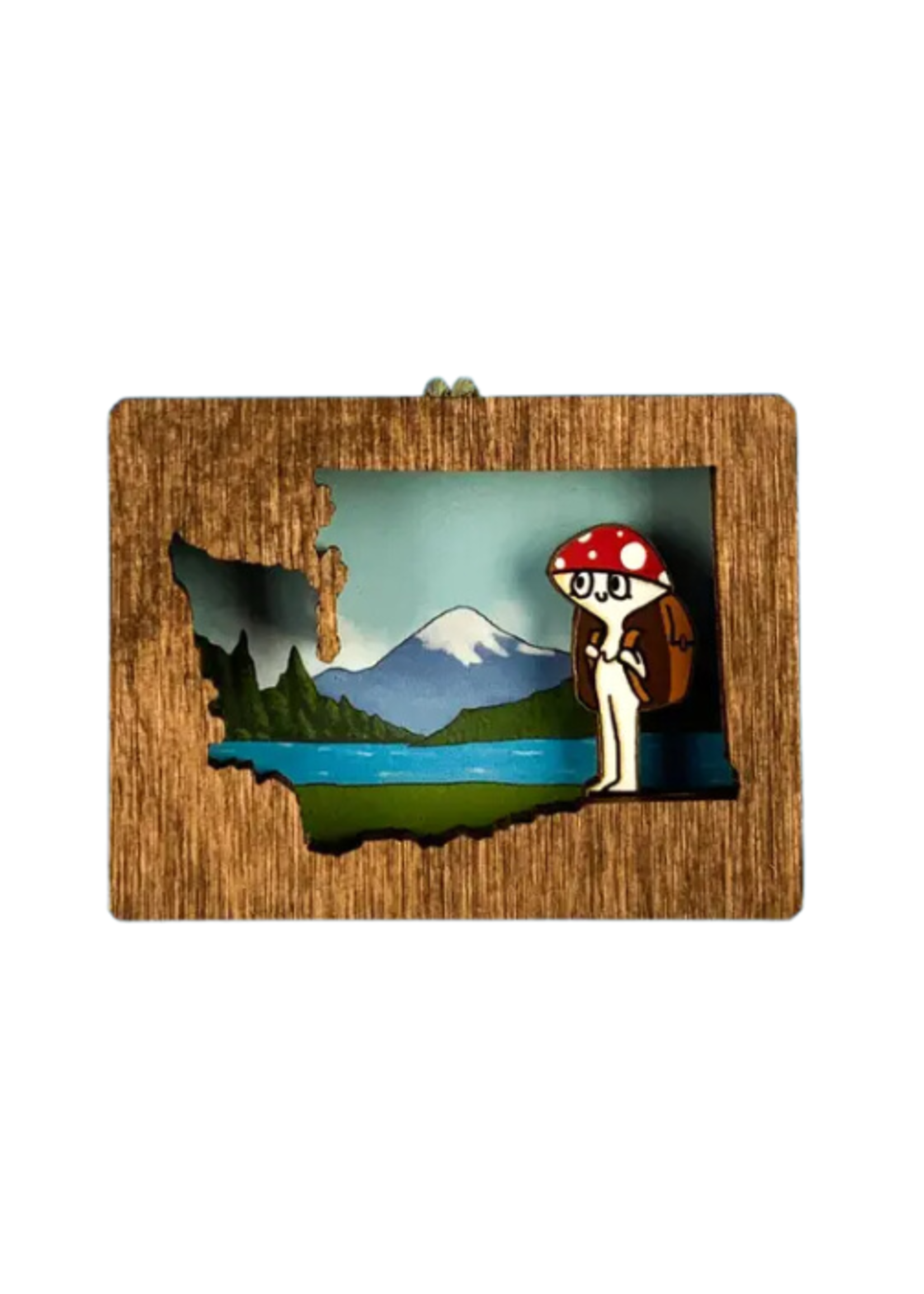 20 Leagues Mushroom Hiker Magnet