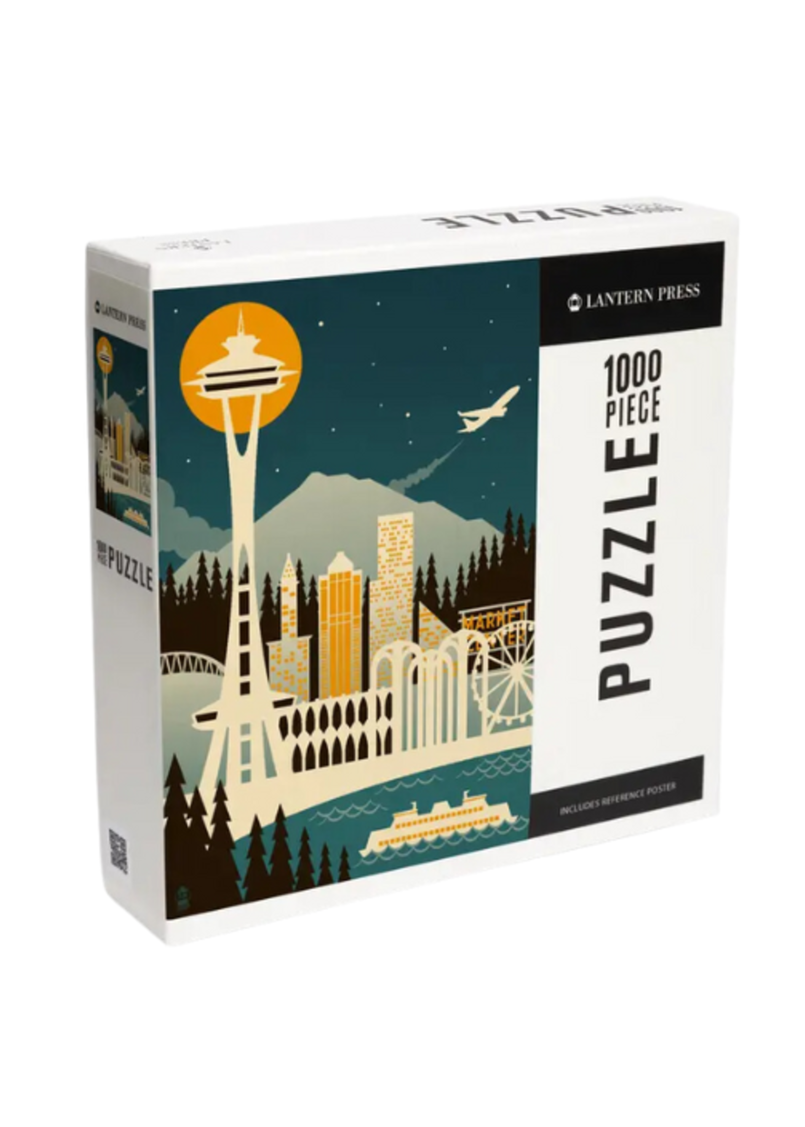 Lantern Press Seattle Retro Skyline Puzzle