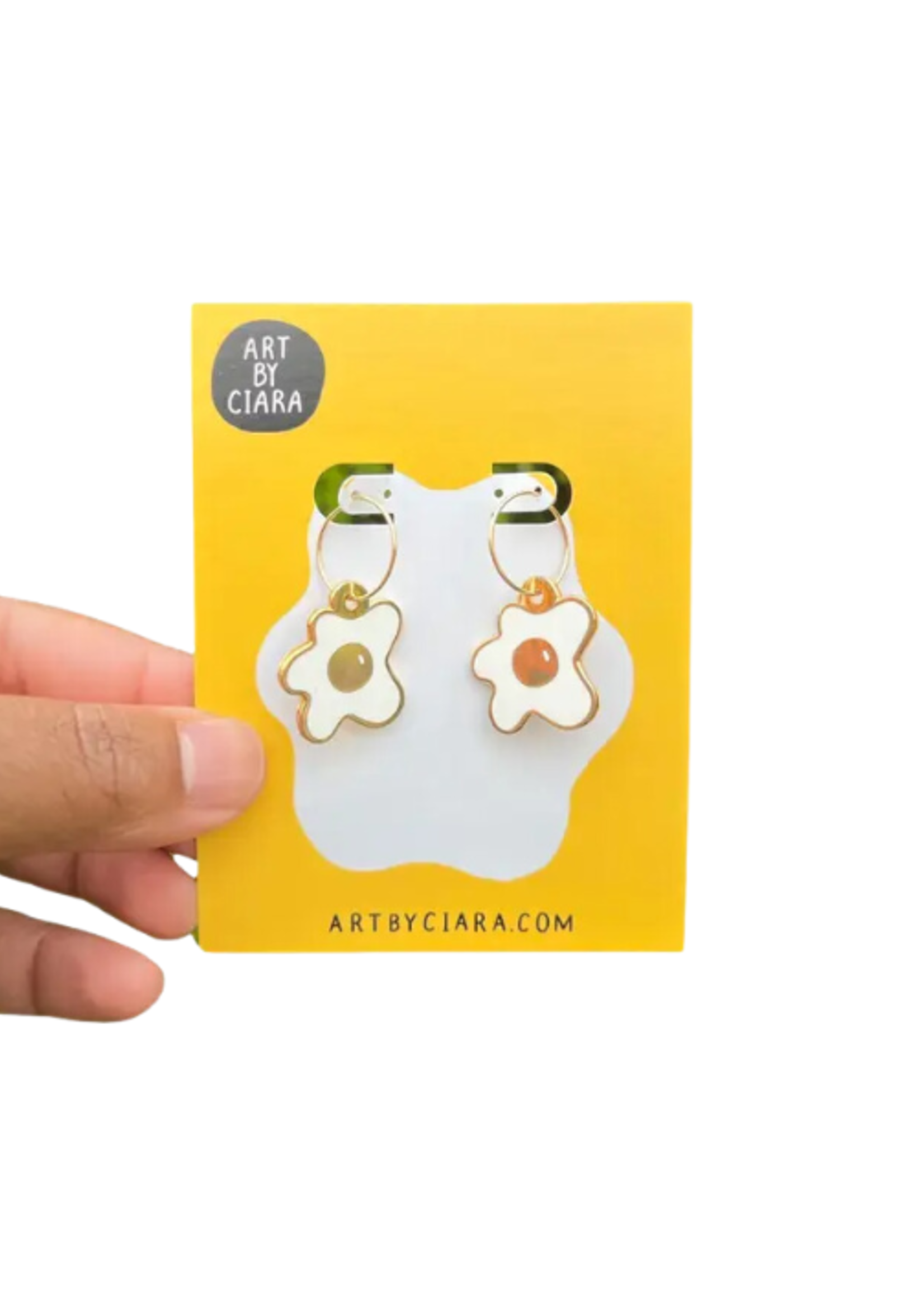 Art By Ciara Egg Hoop Earrings