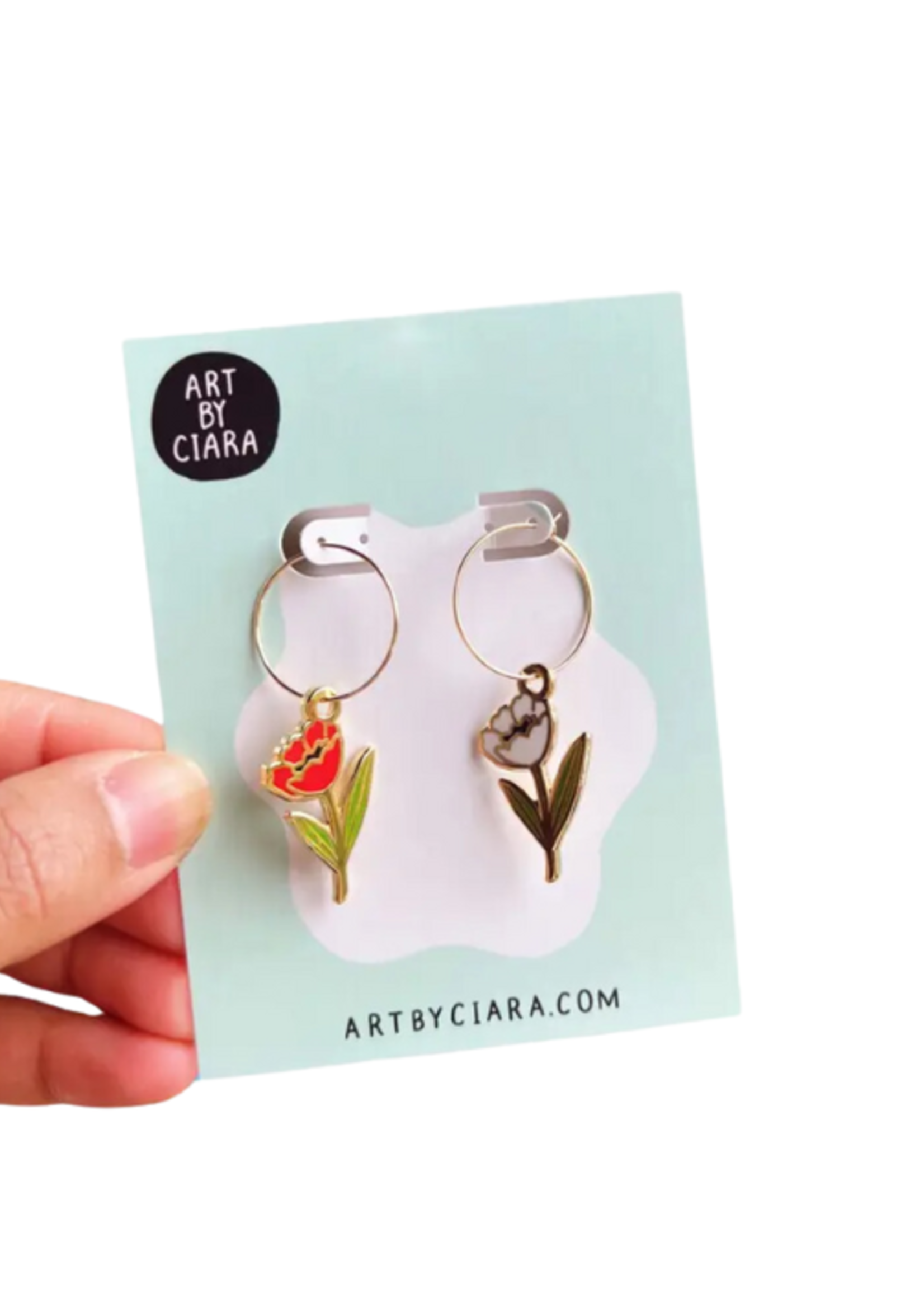 Art By Ciara Tulip Hoop Earrings