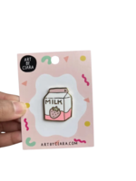 Art By Ciara Strawberry Milk Enamel Pin