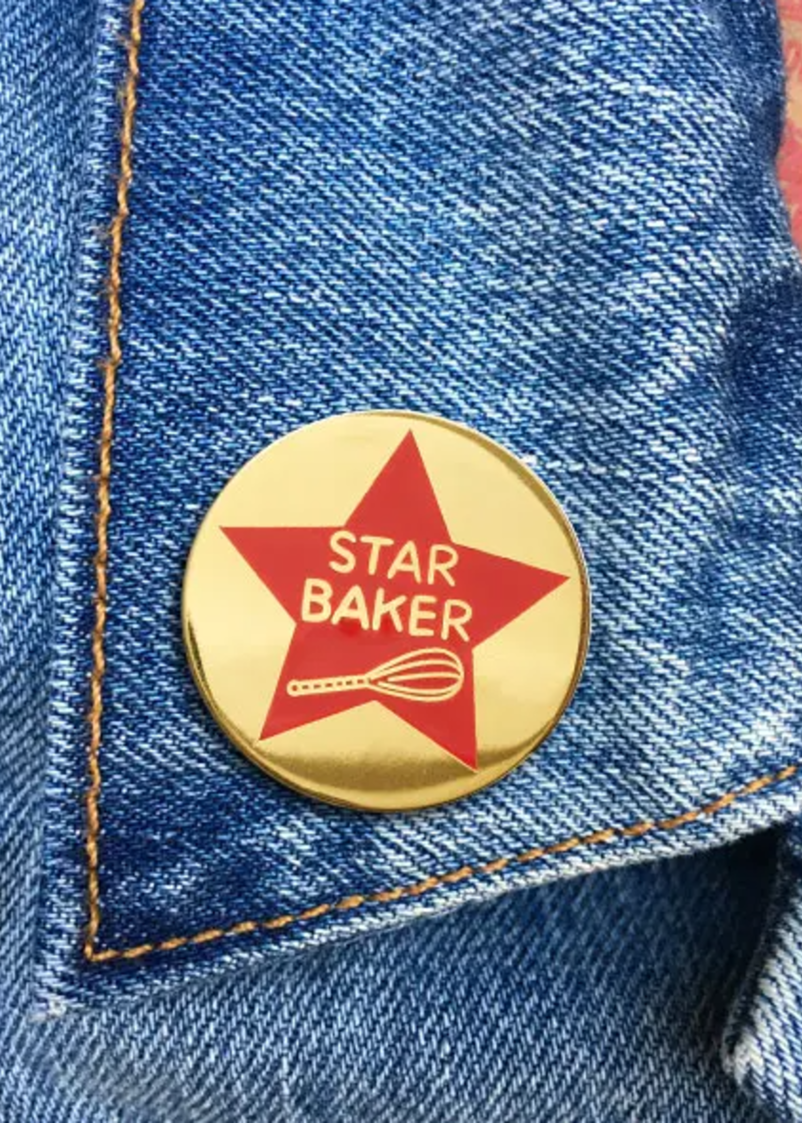 The Found Star Baker Enamel Pin