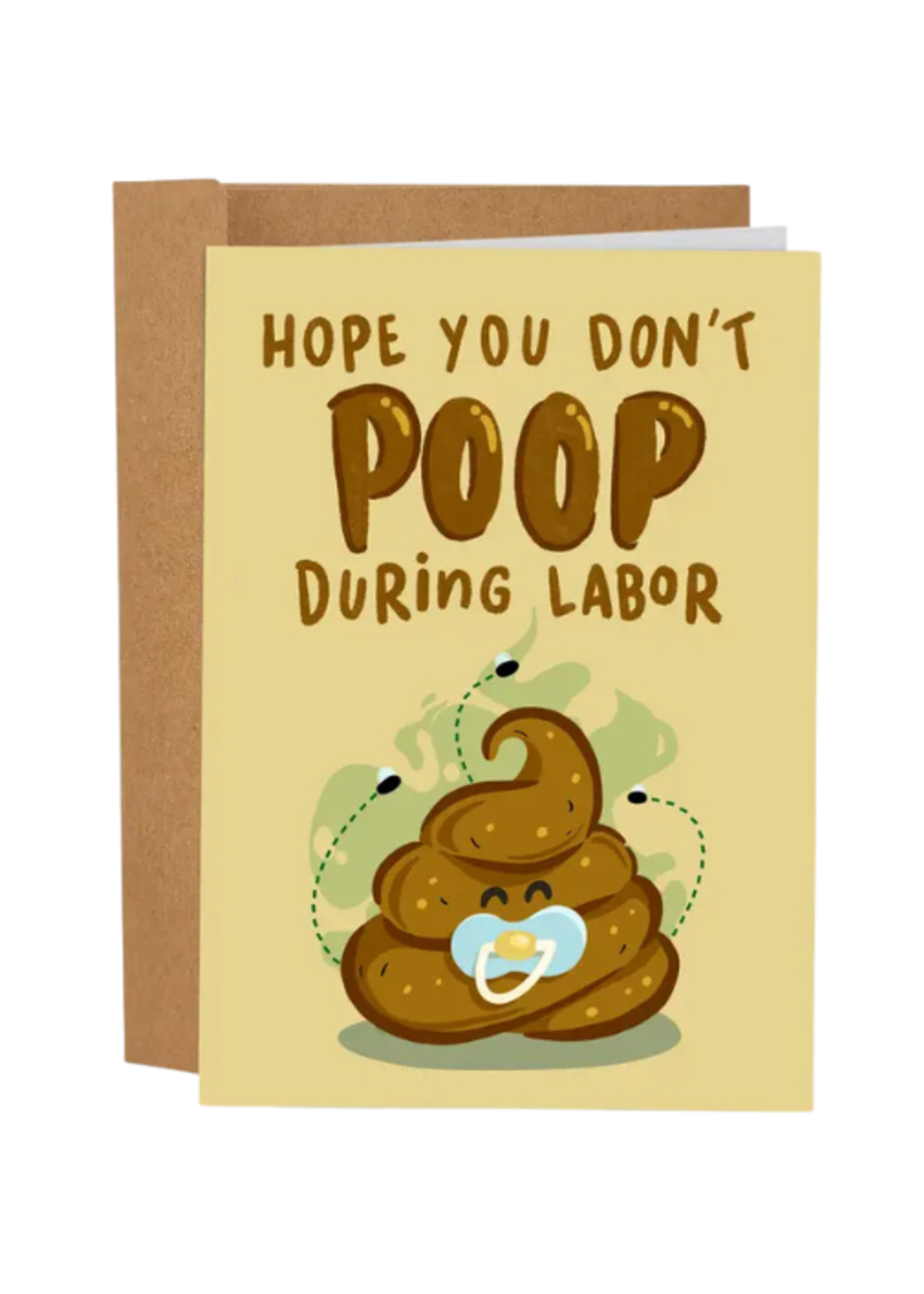 Sleazy Greetings Baby Card - Don't Poop During Labor