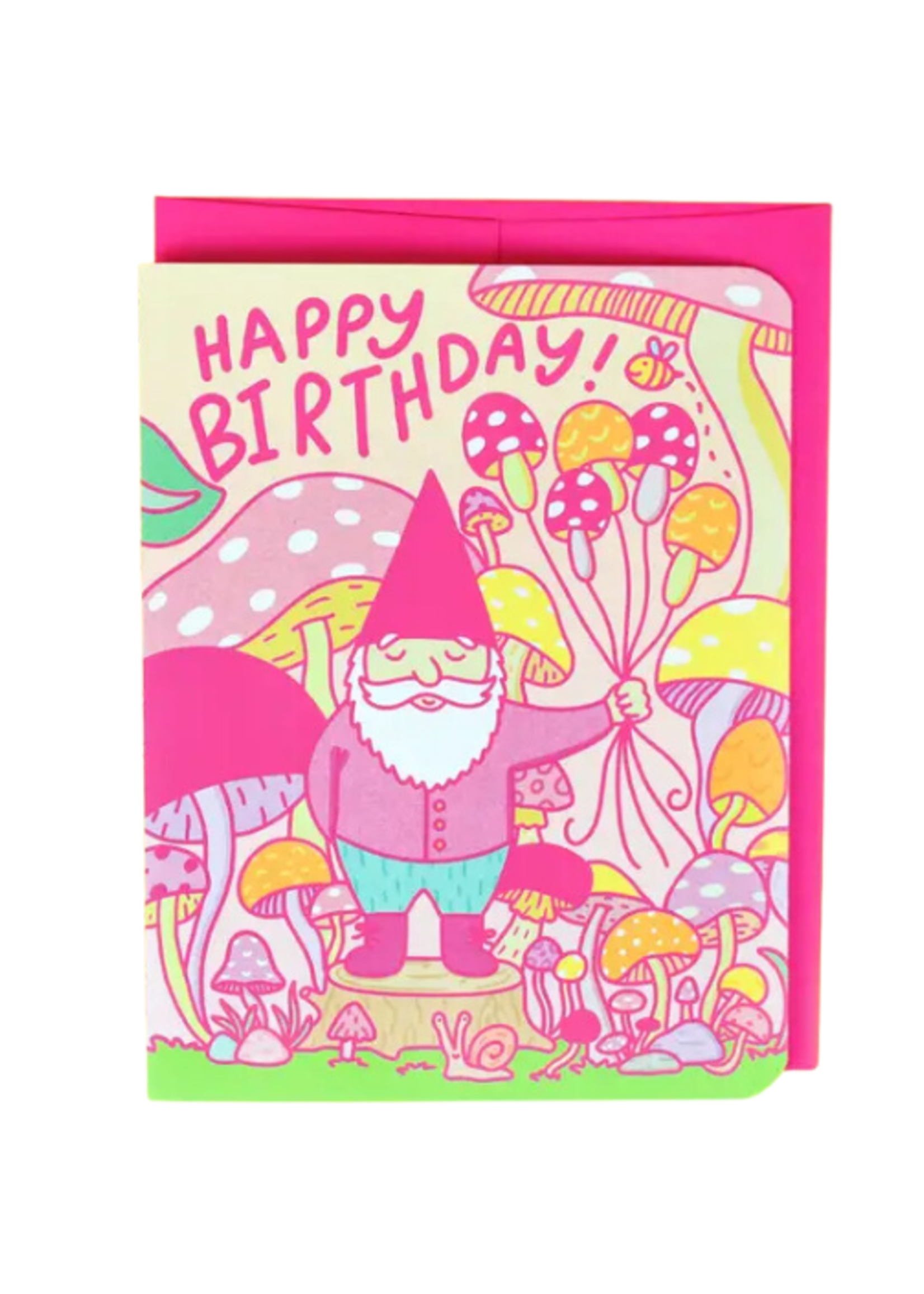 Turtle's Soup Birthday Card - Woodland Gnome