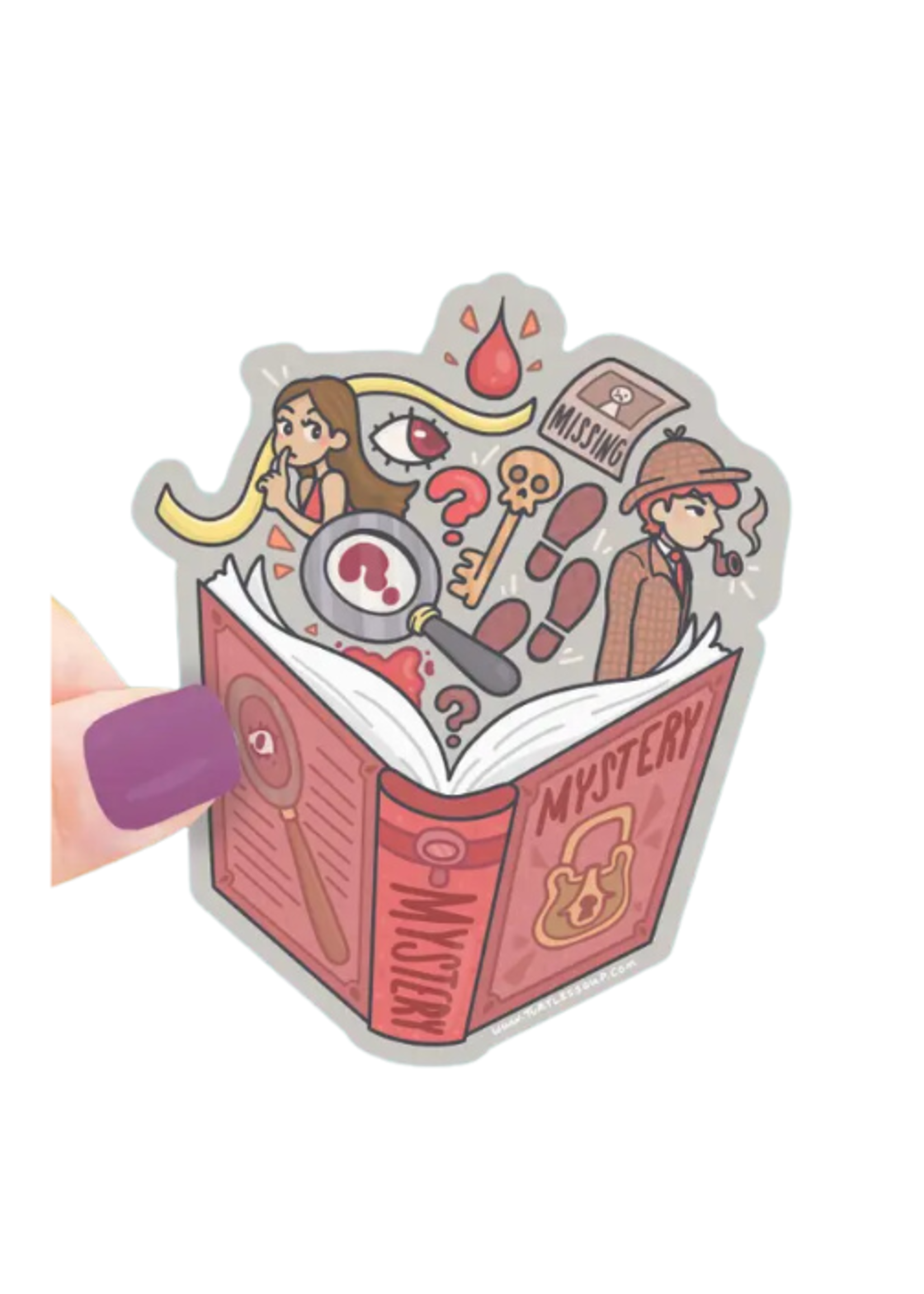 Turtle's Soup Mystery Novel Sticker