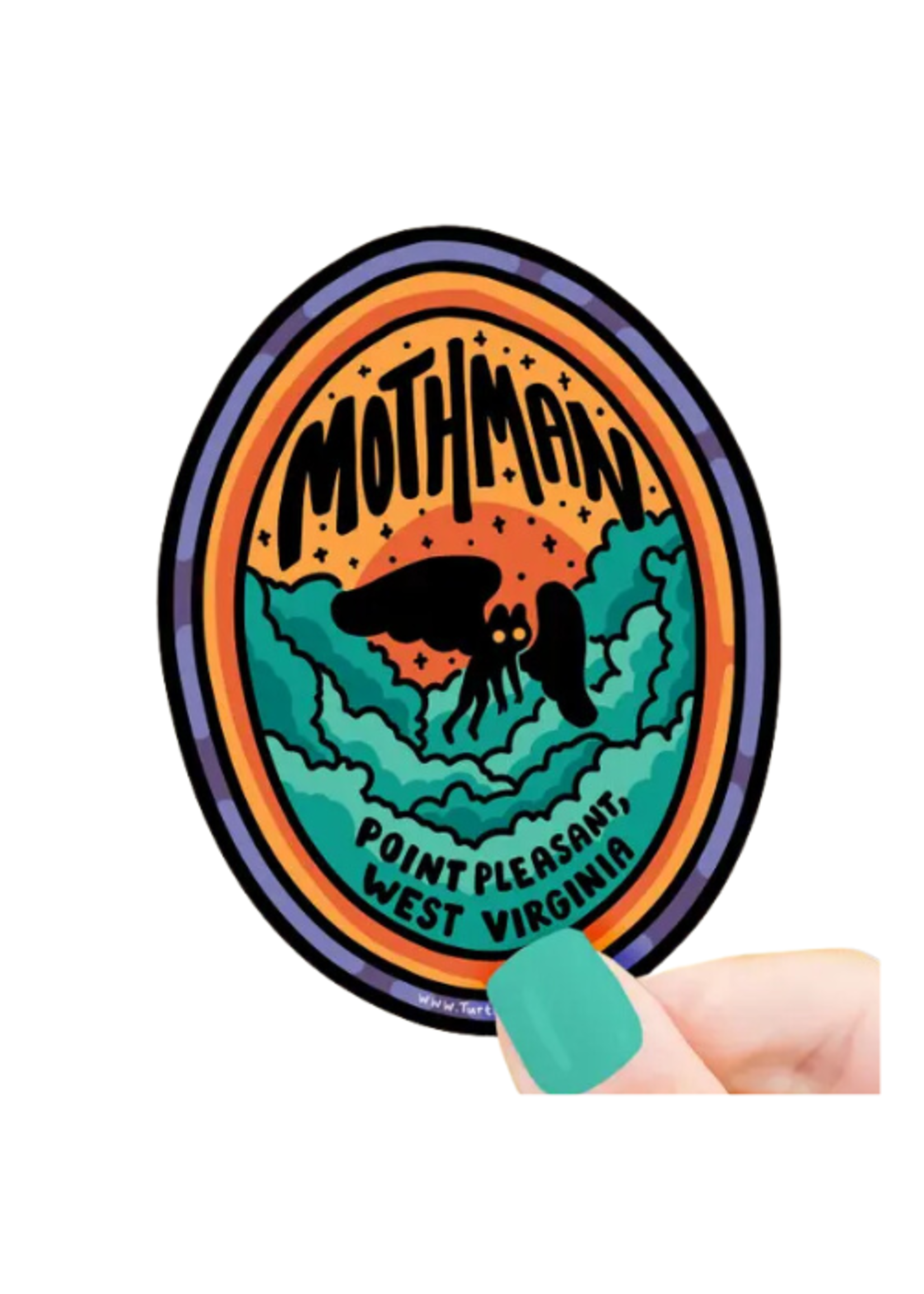 Turtle's Soup Mothman Location Sticker