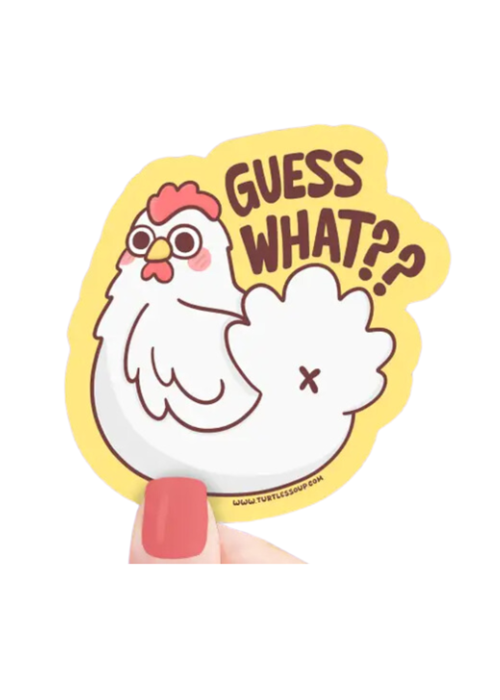 Turtle's Soup Chicken Butt Sticker