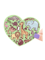 Turtle's Soup Zoo Animal Heart Sticker