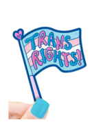 Turtle's Soup Trans Rights Flag Sticker