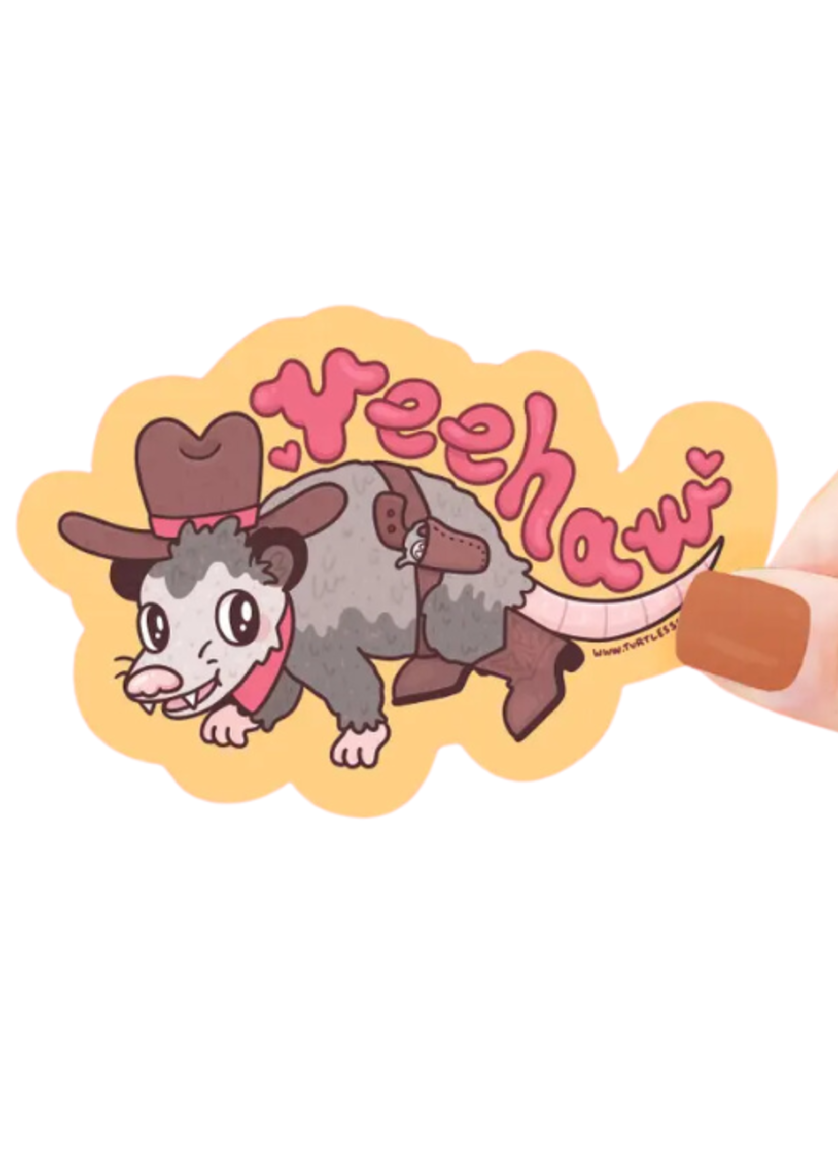 Turtle's Soup Rodeo Opossum Sticker