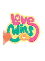 Turtle's Soup Love Wins Sticker